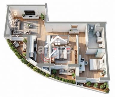 à Mahdia corniche à vendre appartement s+2 avec piscine 