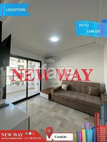 S+1 meublé à Corniche prés de la mer