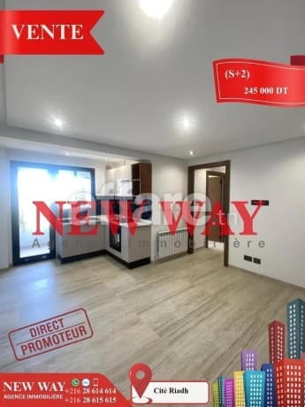 S+2 Directe Promoteur à Cité Riadh