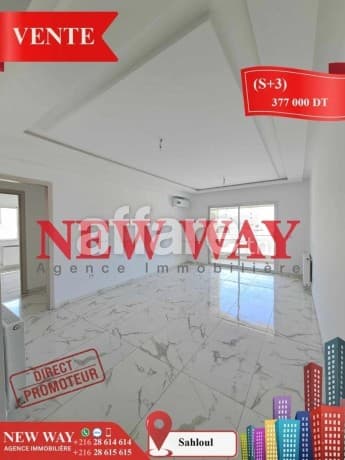 S+3 Directe Promoteur à Sahloul 4