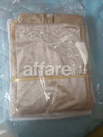 Parure de lit doré/ blanc