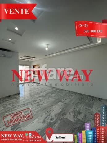 (S+2) à Sahloul 4 Directe Promoteur