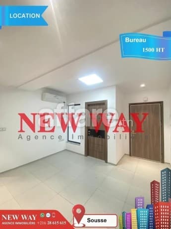 Bureau A+2 à Sousse prés Centre Ville avec Place de Parking