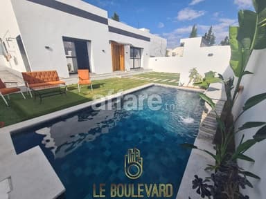 Location Estivale Villa S+3 Avec Piscine à Hammamet