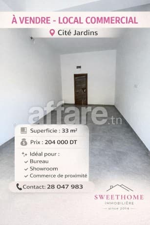 Local commercial à vendre à Cité Jardins 