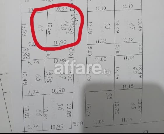 A vendre terrain 150 MT