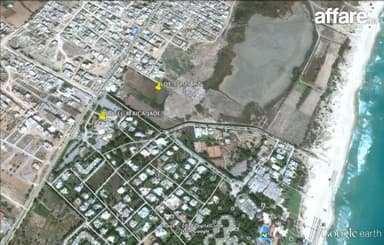 Korba plage vd terrain 371 m² a côté hôtel Africa Jade