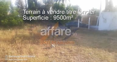 Terrain à vendre à Ghar El Melh