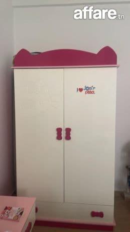 chambre fille complète Hello Kitty excellent état