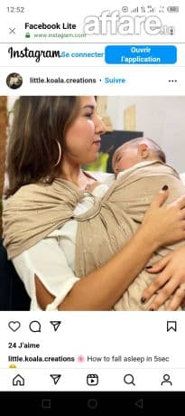 Porte bébé écharpe 