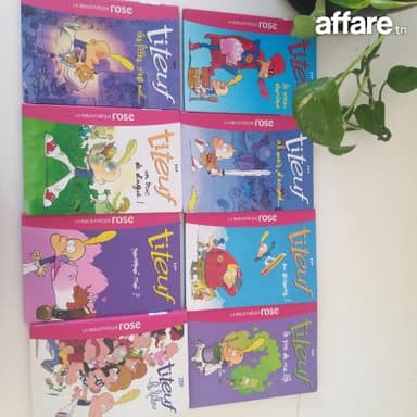 8 livres de la collection Titeuf