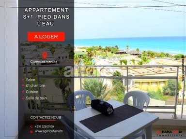 Appartement s+1 de charme rz azur proche de la plage