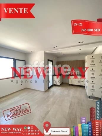 S+2 Directe Promoteur à Hammam Sousse