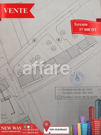 Terrain R+2 à Sidi Abdelhamid Proche de Toutes Commodités