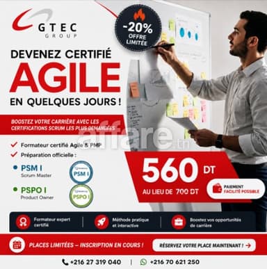 Formation Scrum PSM1 et PSPO1
