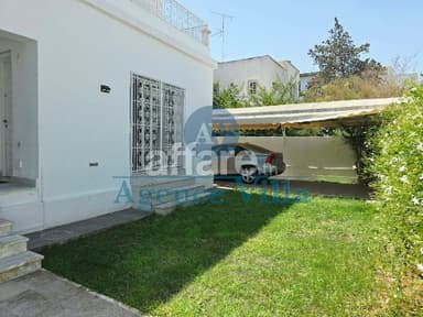 A louer un RDC de villa avec jardin à la Marsa