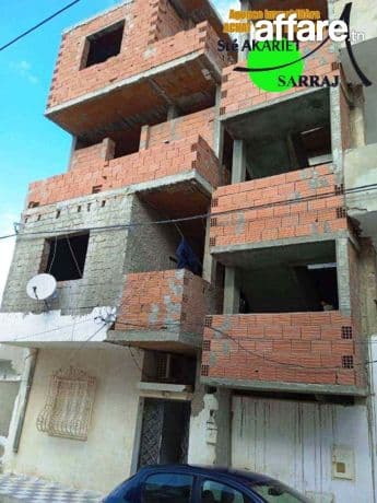 #Réz de Chaussée  + (3) étages #Inachevé #Cité El Manazeh