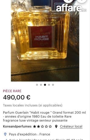 Parfum (Guerlain Habit Rouge) 