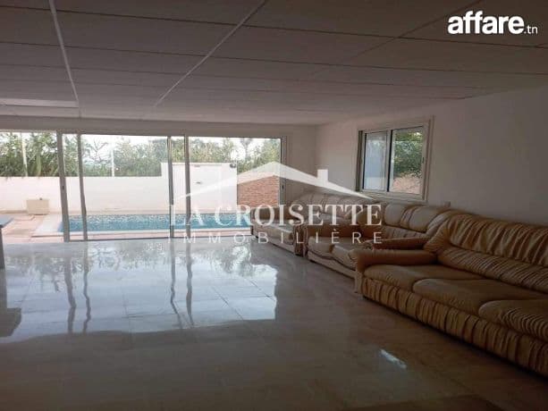 Rez de chaussée de villa s2 avec piscine à Gammarth ZRCL0317