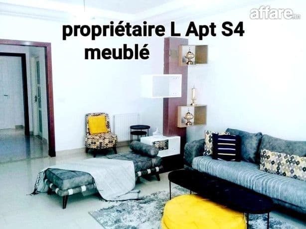 Propriétaire L Apt S4 meublé Neuf proche lac2 pr étranger à 