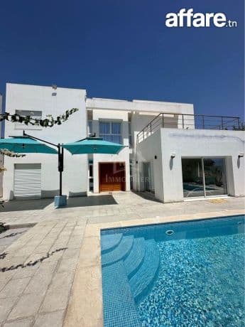 Location estivale: Villa S+5 meublé à louer à Hammamet Nord