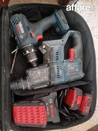 Visseuse et perforateur marteau à batterie, Bosch profession