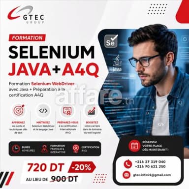 Formation Test Automatique Selenium avec Java