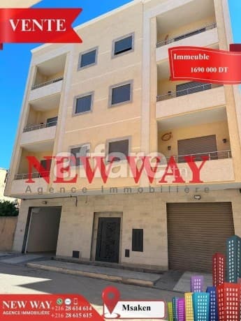 Immeuble de 8 Appartements à Msaken Nouvelle Construction