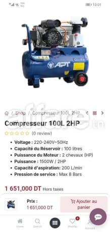 Compresseur+100L+2HP