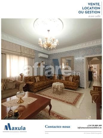 À VENDRE SUPERBE VILLA S+5 DE PLAIN PIED À RADES VILLE
