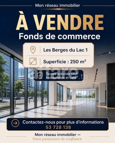 LES BERGES DU LAC 1 À VENDRE FONDS DE COMMERCE PREMIUM
