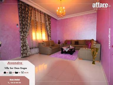 À Vendre Villa Sur Deux Étages À Ksar Hlel