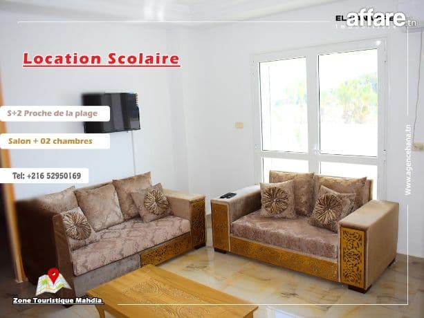 à louer appartement s+2 pour les médecins à mahdia