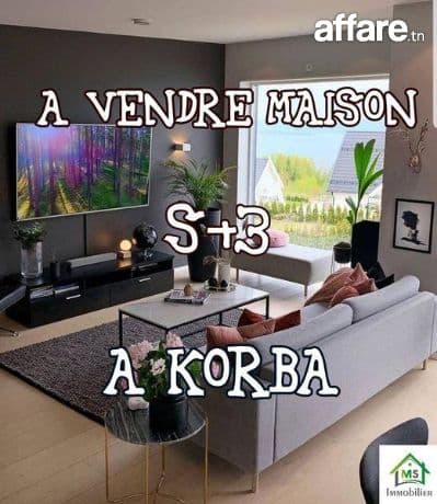 Maison S+3 avec titre bleu à vendre à Korba 51355351