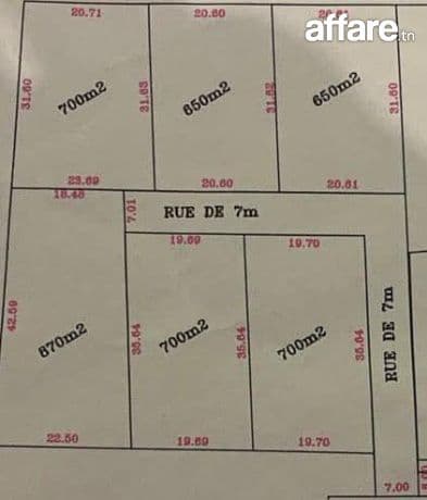 HAMMAMET —  DES TERRAINS À VENDRE (MONCHAR)