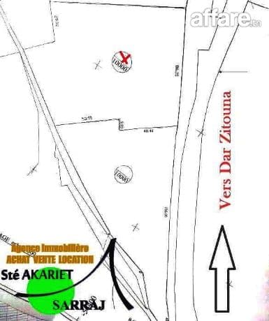 #Terrain Agricole [#10000m²]#Kalaa Kebira Vers #Dar Zitouna