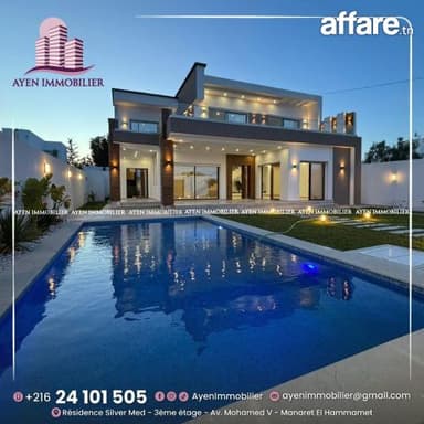  À Vendre | Superbe Villa à Hammamet   