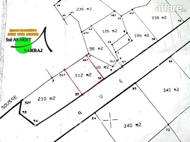 #Offre____#Terrain [#112m²] + #Fondation #Akouda #El Werfeli