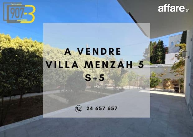 A VENDRE UNE VILLA  A Menzah 5 