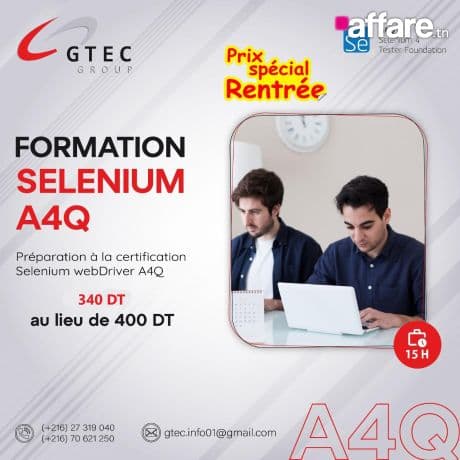 Formation Certifiante Selenium A4Q