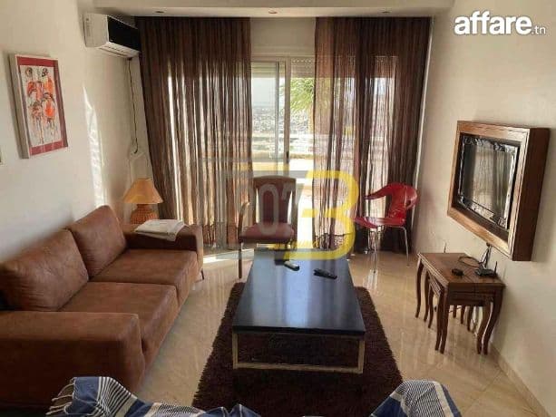 À louer : Un aApp S+1 avec terrasse meublé à cité Ennasr 