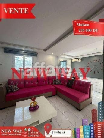 Maison de plain pied à Jawhara avec meubles