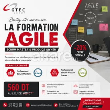 Formation Scrum Combinée PSM1 et PSPO1