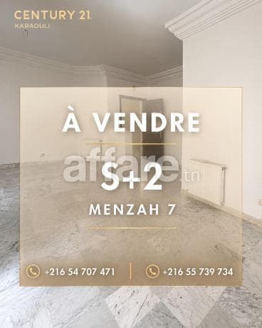 À VENDRE Appartement S+2 à Menzah 7 Bis