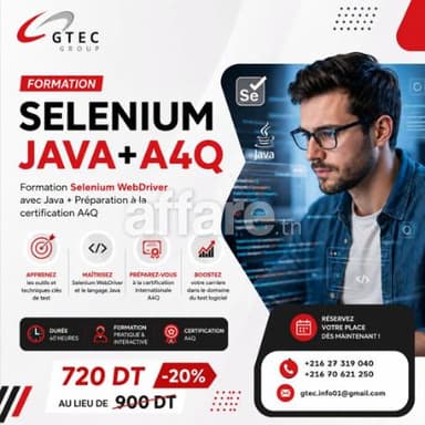 Formation Selenium avec Java + A4Q