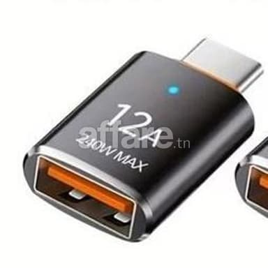 Adaptateur USB 3 0 vers Type C 12A LED OTG