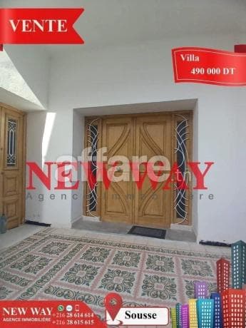Villa de Plain Pied à Sousse Proche de toutes Commodités
