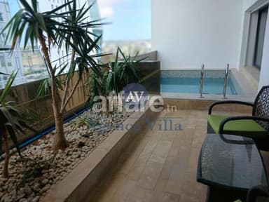 À LOUER APPARTEMENT S+3 MEUBLÉ AVEC PISCINE LAC 2