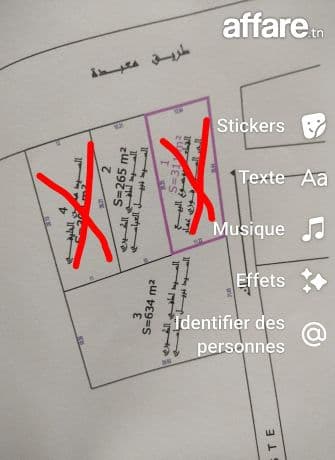 deux lots de terrain à vendre à bir mcharga station 