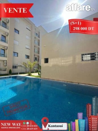  (S+1) à kantaoui  direct promoteur- près de la mer